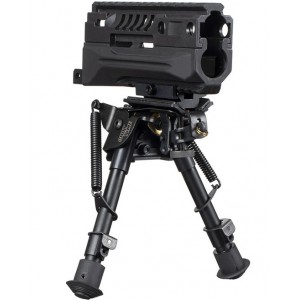 Сошки ShotTime на антабочный винт с качалкой H=14,7-21,5 см. арт.: BPST-S-BR  